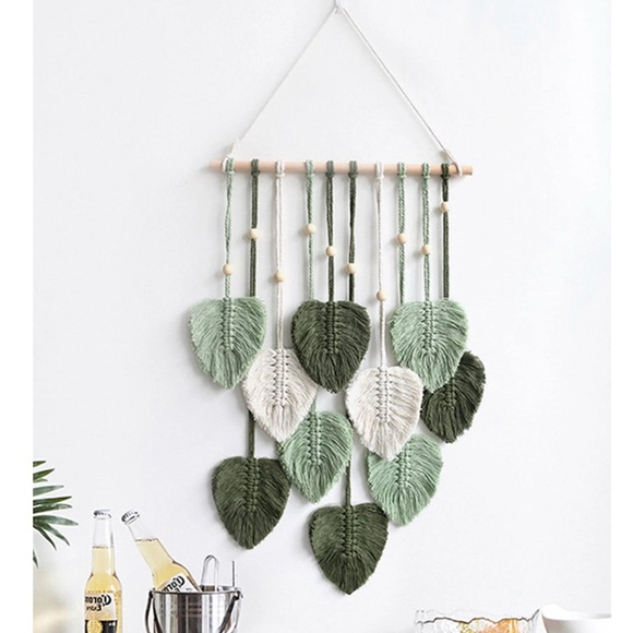 Macrame Leaves Wall Decor - Picture 1 of 4